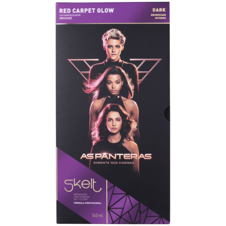 Mousse Autobronzeador Red Carpet Glow Dark Skelt 140ml - Imagem 2
