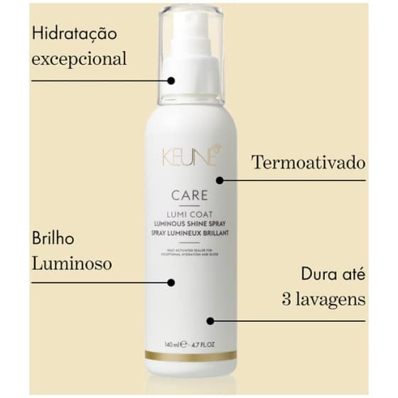 Spray de Brilho Lumi Coat Keune 140ml - Imagem 4