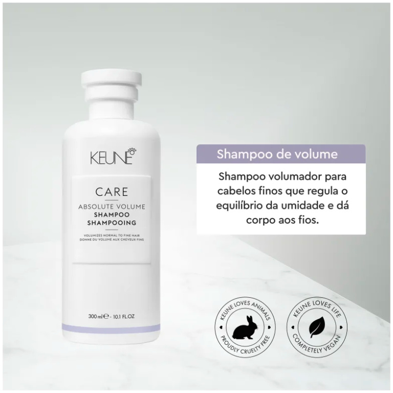 Shampoo Absolute Volume Keune 300ml - Imagem 2