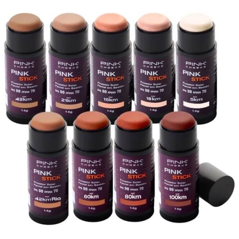 Protetor Solar Facial Pink Stick FPS 90 Pink Cheeks 14g - Imagem 2