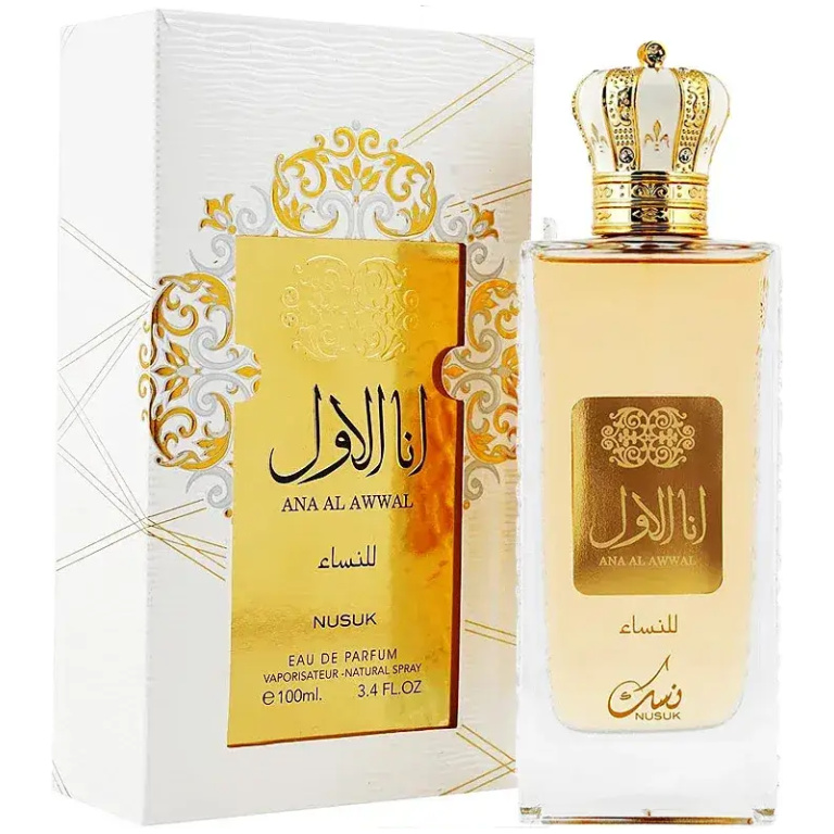 Perfume Feminino Árabe ANA AL AWWAL GOLDEN Nusuk Eau de Parfum 100ml - Imagem 2