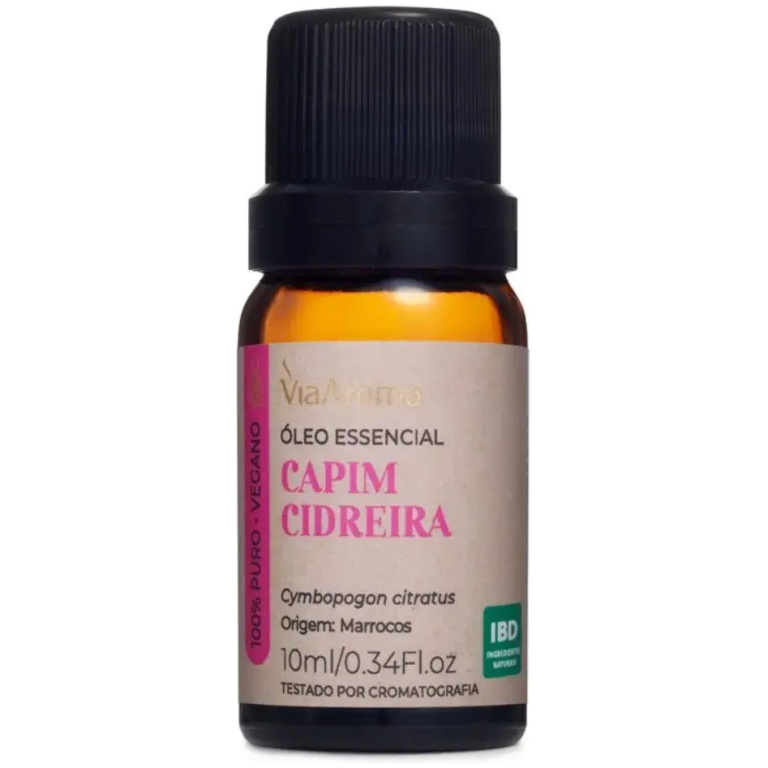 Óleo Essencial Capim Cidreira Via Aroma 10ml