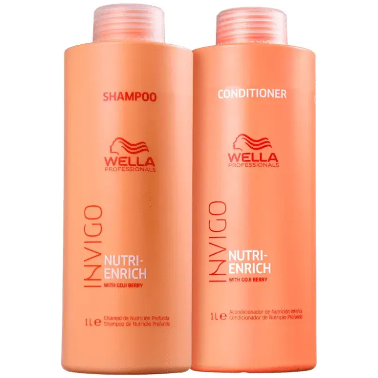 Kit shampoo 1 litro + condicionador 1 litro Invigo Nutri-Enrich Wella Professionals