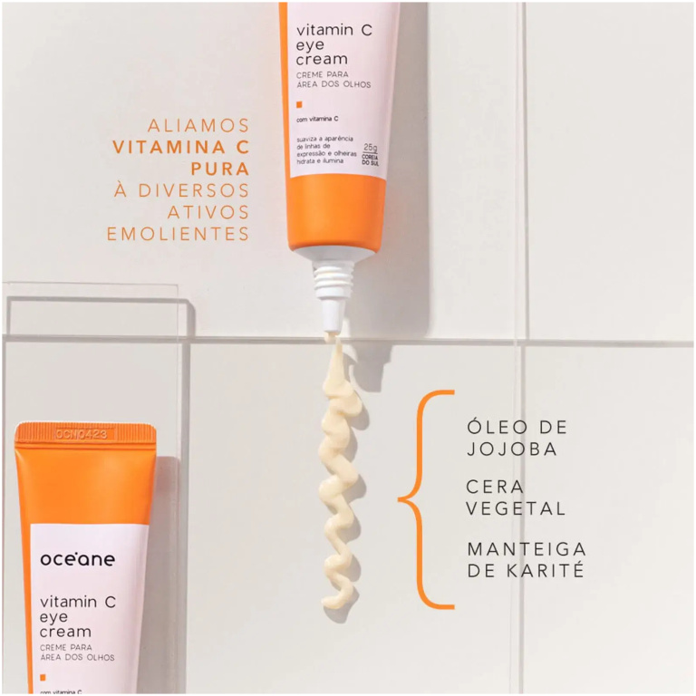 Creme Para Área Dos Olhos Vitamin C Eye Cream Océane 25g - Imagem 4