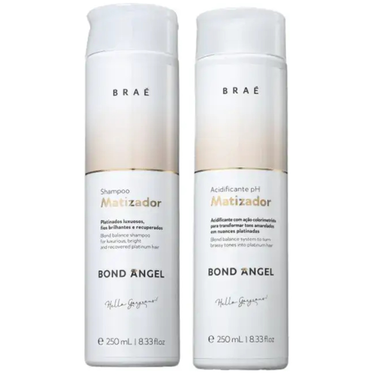 Kit Shampoo 250ml + Condicionador 250ml Bond Angel Matizador pH Braé