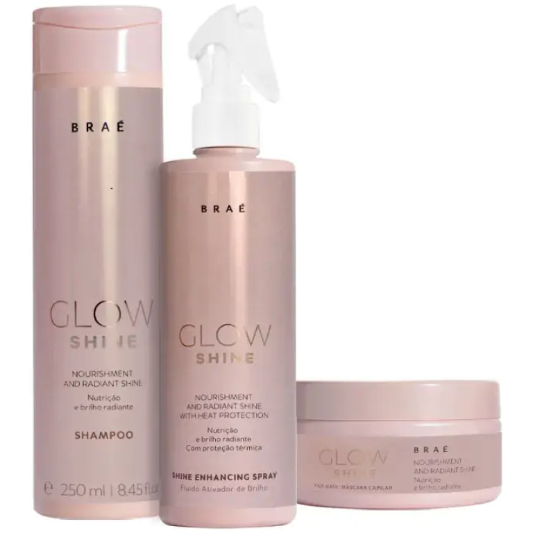 Kit Glow Shine Trio Bright Braé (3 Produtos)
