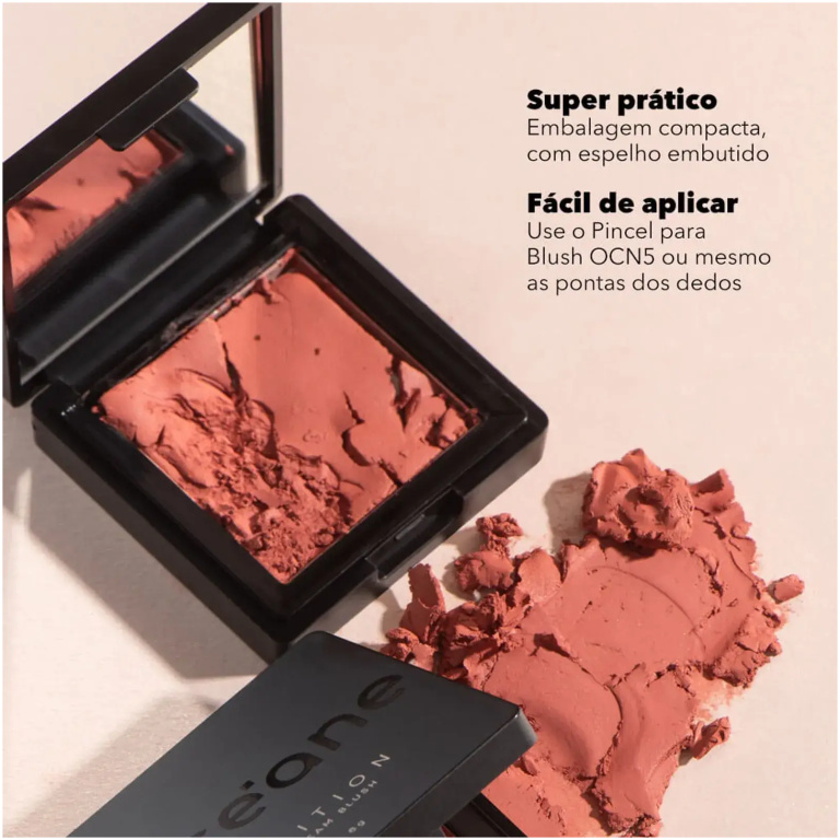 Blush Cremoso Caramelo Cream Blush Caramel Edition Océane 6g - Imagem 4