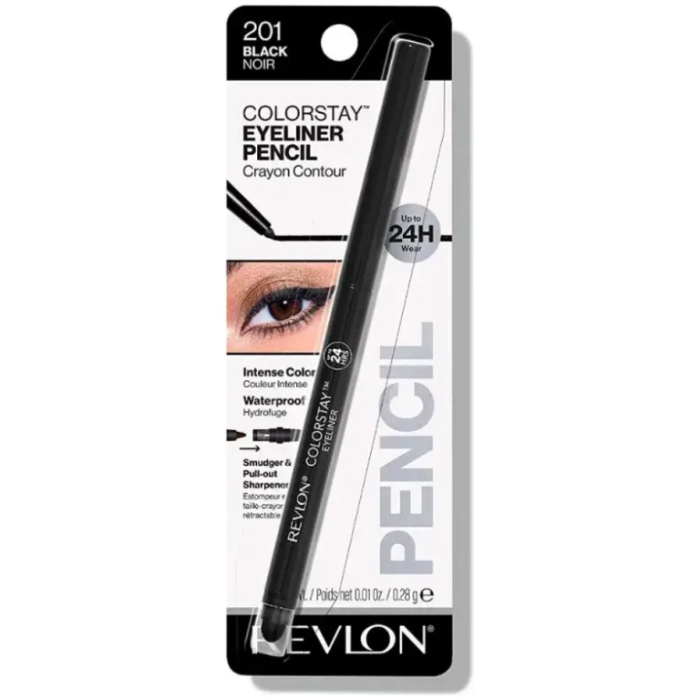 Lápis de Olho ColorStay Black Noir 201 Revlon 0,28g - Imagem 4