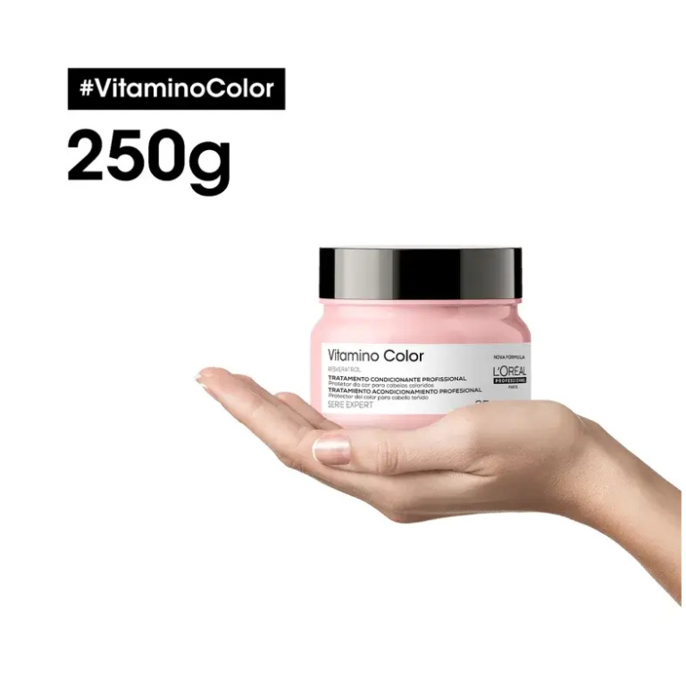 Máscara Capilar Serie Expert Vitamino Color L'Oréal Professionnel 250g - Imagem 3
