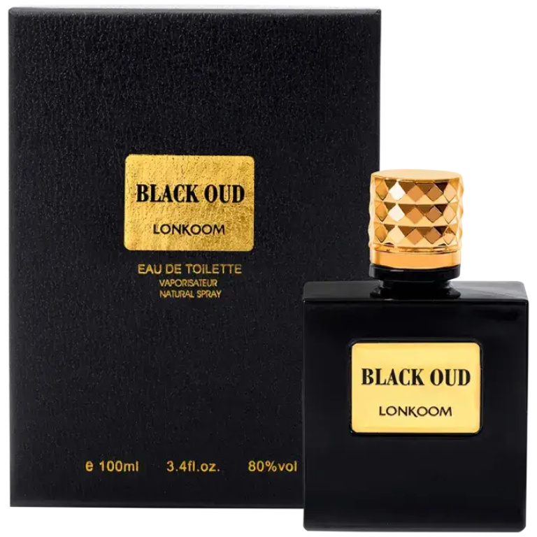Perfume Masculino Black Oud For Men Lonkoom Eau de Toilette 100ml - Imagem 2