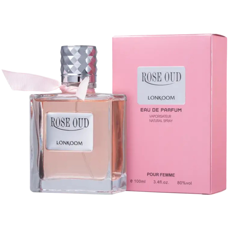 Perfume Feminino Rose Oud Lonkoom Eau de Parfum 100ml - Imagem 2