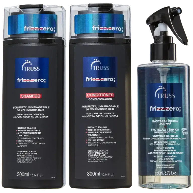 Kit Frizz Zero Truss (3 Produtos)