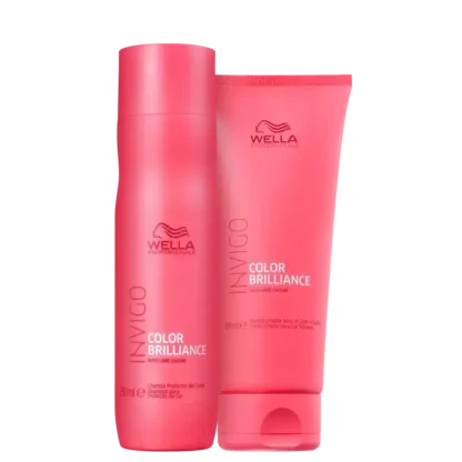 Kit Shampoo 250ml + Condicionador 200ml Invigo Color Brilliance Wella Professionals