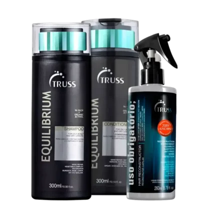 Kit Equilibrium Shampoo 300ml + Condicionador 300ml + Uso Obrigatório Truss