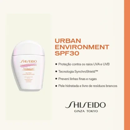 Protetor Solar Facial Urban Environment Age Defense Oil-Free SPF30 Shiseido 30ml - Imagem 3