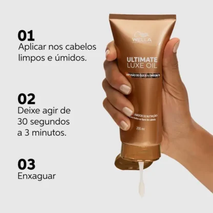 Condicionador Ultimate Luxe Oil Wella Professionals 200ml - Imagem 2