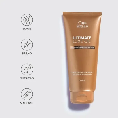 Condicionador Ultimate Luxe Oil Wella Professionals 200ml - Imagem 4
