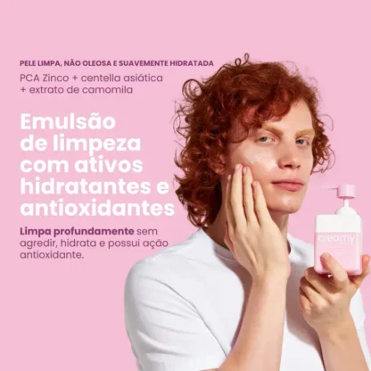 Emulsão de Limpeza Facial Creamy 180ml - Imagem 3