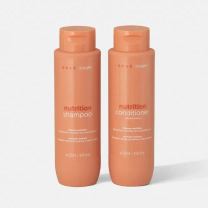 Kit Shampoo 250ml + Condicionador 250ml Nutrition Stages Braé