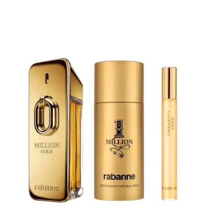 Kit Masculino Million Gold Rabanne Eau de Parfum Intense 100ml - Imagem 2