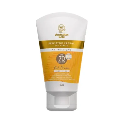 Protetor Solar Facial Antipoluição FPS 70 Australian Gold 50g