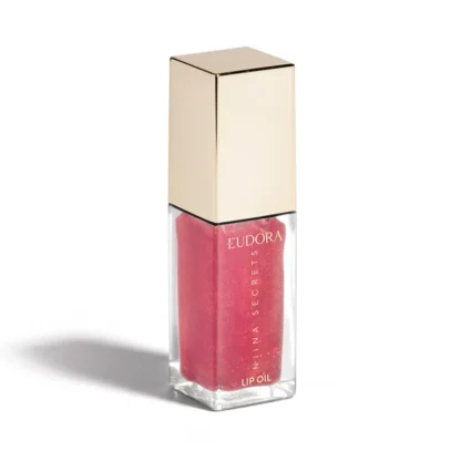 Lip Oil Shine Flowers Rosa Silvestre Niina Secrets Eudora 7ml - Imagem 3
