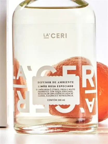 Difusor de Ambiente Exhaler Limão Rosa Especiado La`Ceri 200ml - Imagem 2