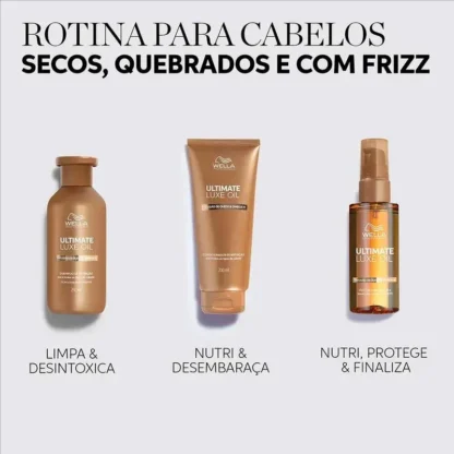 Máscara Capilar Ultimate Luxe Oil Wella Professionals 150ml - Imagem 4
