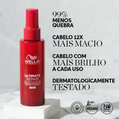 Leave-in Miracle Hair Rescue Ultimate Repair Wella Professionals 30ml - Imagem 3