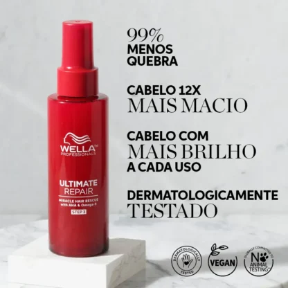 Leave-in Miracle Hair Rescue Ultimate Repair Wella Professionals 95ml - Imagem 3