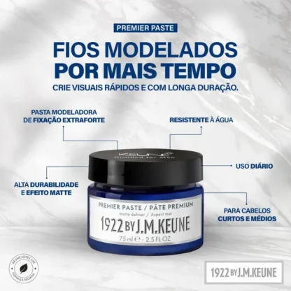 Pasta Modeladora Premier Paste 1922 by J. M. Keune 75ml - Imagem 2