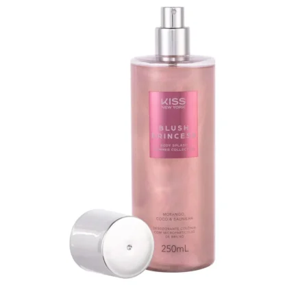 Body Splash Shimmer Blush Princess Kiss New York 200ml - Imagem 3