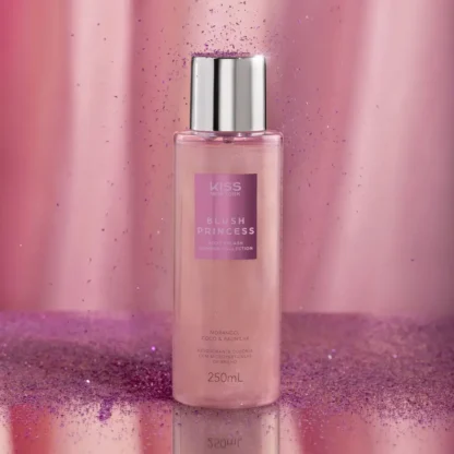 Body Splash Shimmer Blush Princess Kiss New York 200ml - Imagem 4