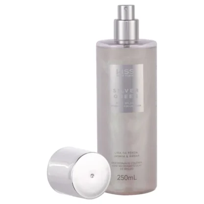 Body Splash Shimmer Silver Queen Kiss New York 200ml - Imagem 3