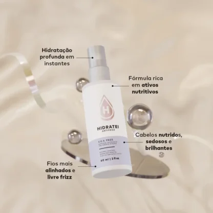 Máscara Capilar Líquida SOS Frizz Antifrizz Hidratei 60ml - Imagem 3