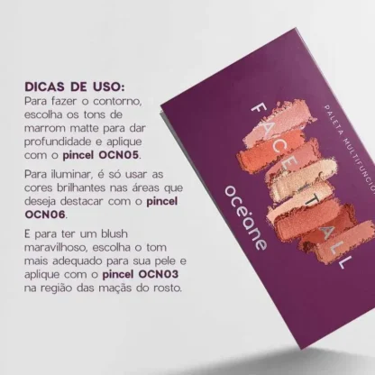 Paleta Multifuncional Face It All Océane Purple - Imagem 5