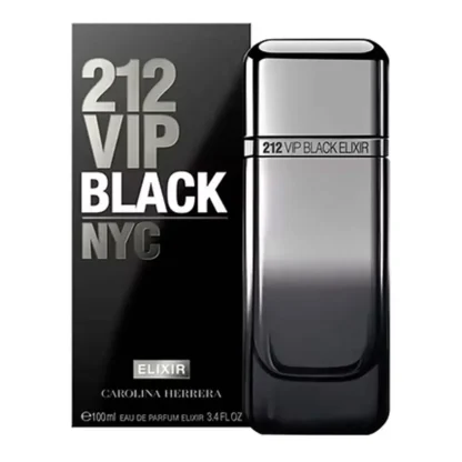 Perfume Masculino 212 vip black elixir Carolina Herrera Eau de Parfum - Imagem 2
