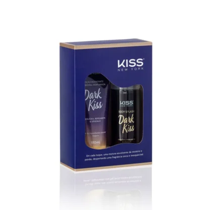 Kit Loção Corporal 180ml + Body Splash 200ml Dark Kiss Kiss New York - Imagem 2