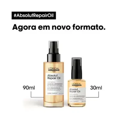 Óleo Reparador Serie Expert Absolut Repair Gold Quinoa 10in1 L'Oréal Professionnel 30ml - Imagem 4