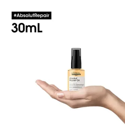 Óleo Reparador Serie Expert Absolut Repair Gold Quinoa 10in1 L'Oréal Professionnel 30ml - Imagem 5