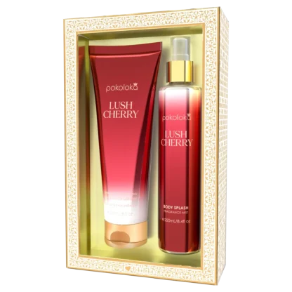 Kit hidratante 240ml + body splash 250ml Luxury Lush Cherry Pokoloka