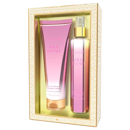 Kit hidratante 240ml + body splash 250ml Luxury Wild Blush Pokoloka