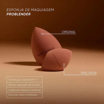 Esponja de Maquiagem Problender Original Mascavo - Imagem 3