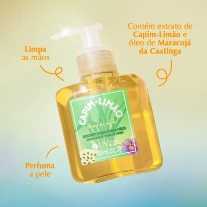 Sabonete Líquido para Mãos Capim-Limão Maracujá L'Occitane Au Brésil 250ml - Imagem 2