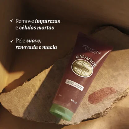 Sabonete Esfoliante Corporal Amêndoa L'Occitane En Provence 200ml - Imagem 2