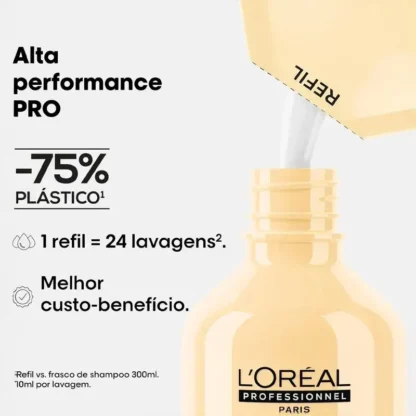 Refil Shampoo Serie Expert Absolut Repair Gold Quinoa + Protein L'Oréal Professionnel 240ml - Imagem 3