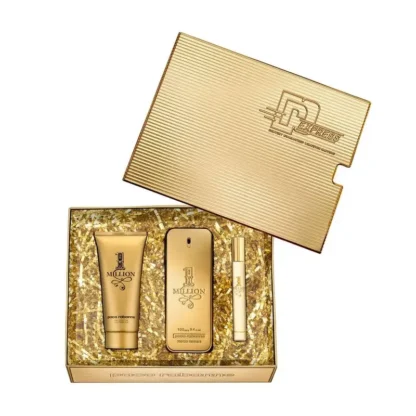 Kit Masculino 1 Million Paco Rabanne Eau de Toilette 100ml + Gel de banho 100ml + travel size 10ml - Imagem 2