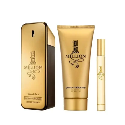Kit Masculino 1 Million Paco Rabanne Eau de Toilette 100ml + Gel de banho 100ml + travel size 10ml - Imagem 3