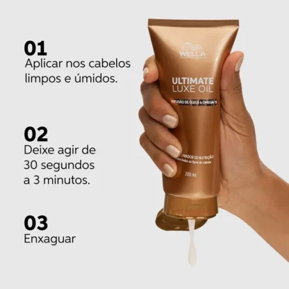Condicionador Ultimate Luxe Oil Wella Professionals 1 Litro - Imagem 3