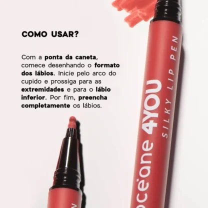 Caneta Batom Silky Lip Pen 4you Océane - Imagem 4